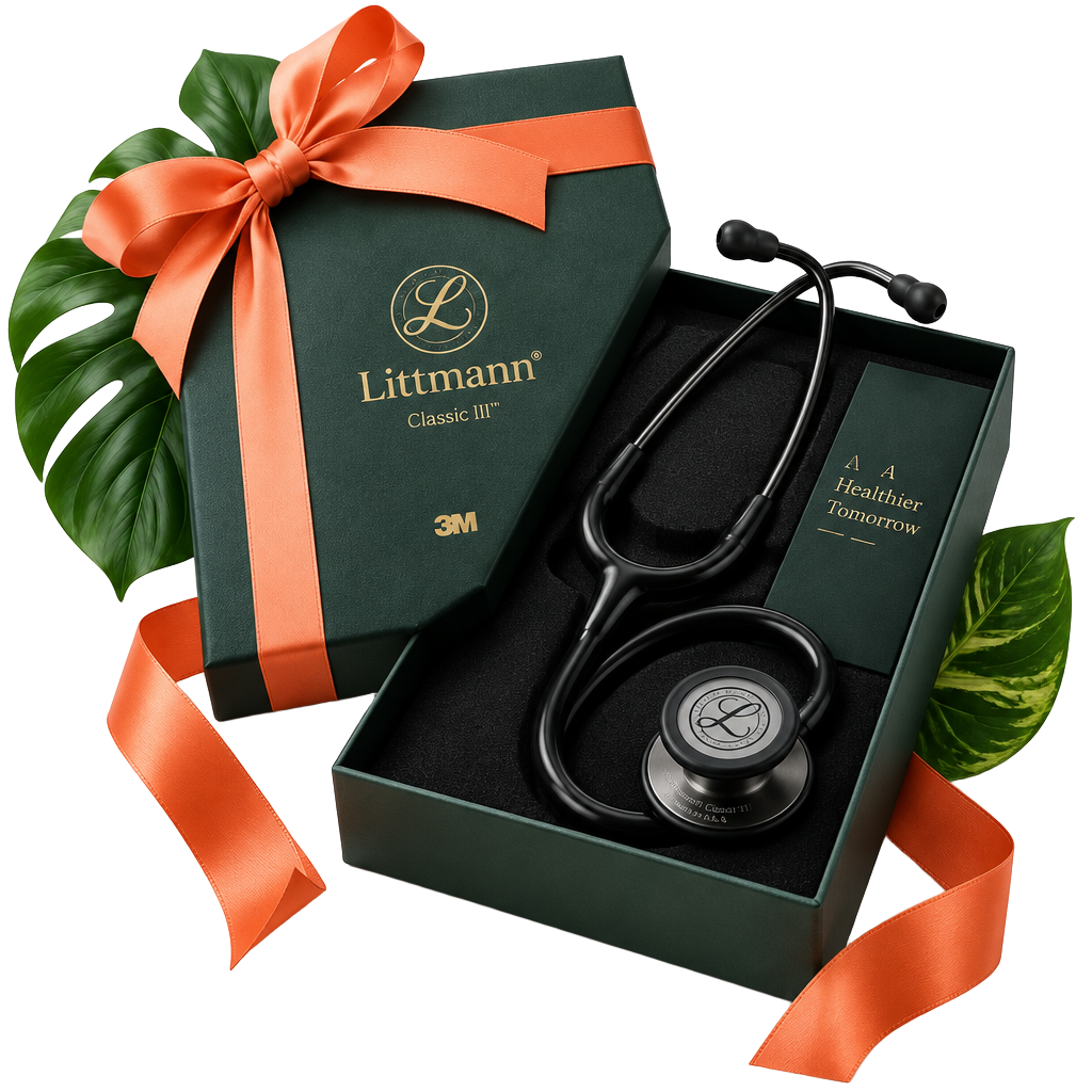 Littmann Classic III Black na caixa de presente